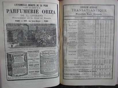 null [Postes et télégraphes]. RÉUNION DE 3 OUVRAGES. 6 volumes, reliures de l'époque...