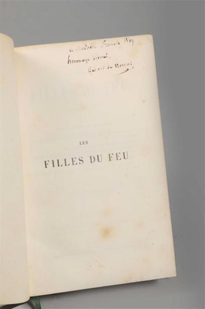 null NERVAL (Gérard de). Les filles du feu. Nouvelles. Paris, D. Giraud, 1854. In-18,...