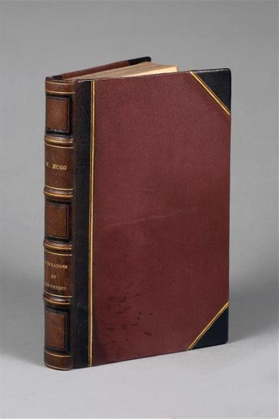 null HUGO (Victor). Les rayons et les ombres. Paris, Delloye, 1840. In-8, demi-chagrin...