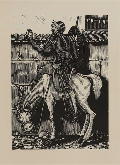null * JOU. CERVANTÈS (Miguel de). Don Quichotte de la Manche. Genève, Paris-Nice,...