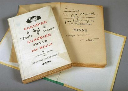 null * COLETTE. Minne [Et] égarements de Minne. Paris, Ollendorff, 1904-1905. 2 vol....