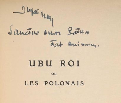 null * JARRY (Alfred). Ubu roi. Paris, Charpentier et Fasquelle, 1921. In-12, broché,...