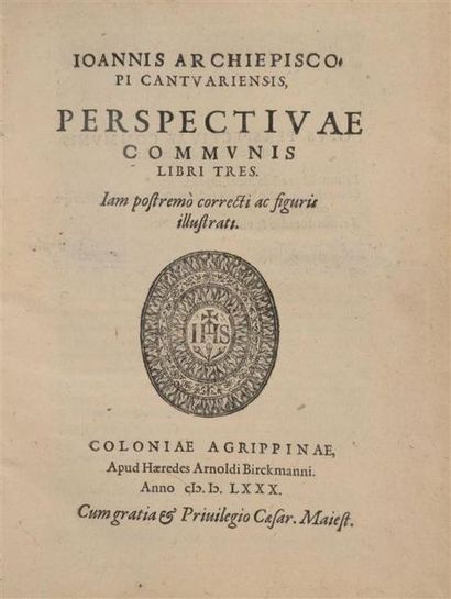 null [Livre illustré du XVIe s.]. PECHAM (Jean). Johannis archiepiscopi cantuariensis...