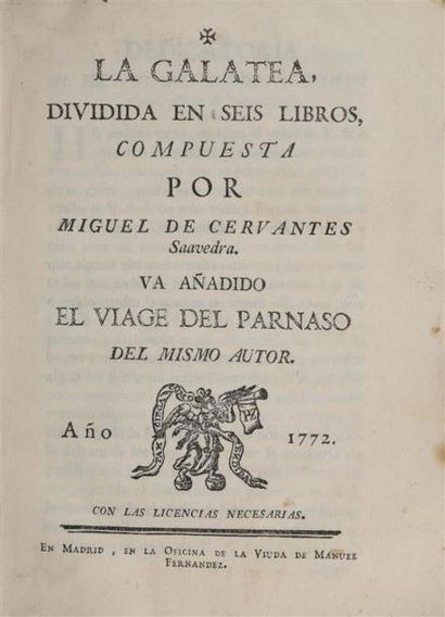 null CERVANTES (Miguel de). La Galatea, dividida en seis libros Va anadido El viage...
