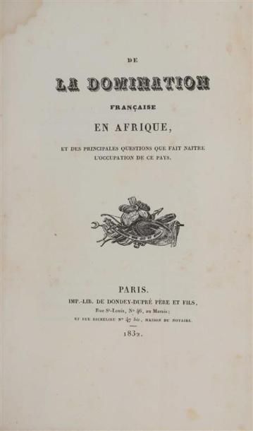 null VARIA. MILITARIA, COLONISATION DE L'AFRIQUE DU NORD. Ensemble de 34 ouvrages...