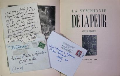 null BOFA (Gus). La symphonie de la peur. Paris, l'artisan du livre, 1937. In-4,...