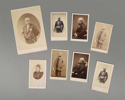 null ERRATUM : 8 EPREUVES CARTE DE VISITE OU CABINET (ET NON 7), SOIT 14 PIECES AU...