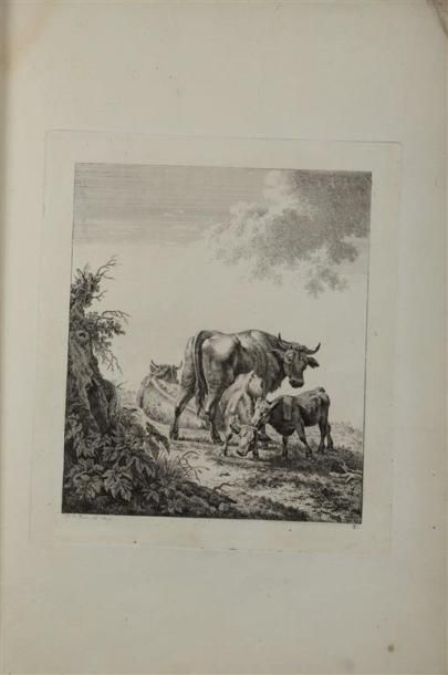 null LA RIVE (Pierre-Louis de). Essais d'eau forte. S.l., s.n., 1800. Grand in-4,...