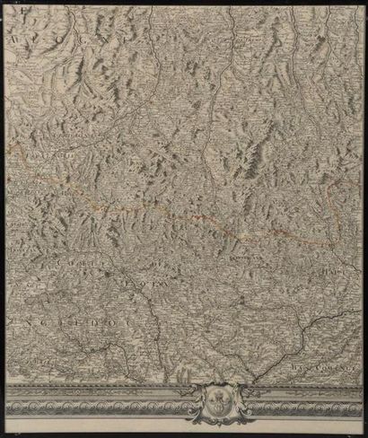 null [Pyrénées] [Carte]. ROUSSEL. Carte générale des Monts Pyrénées et partie des...