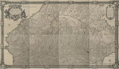 null [Pyrénées] [Carte]. ROUSSEL. Carte générale des Monts Pyrénées et partie des...