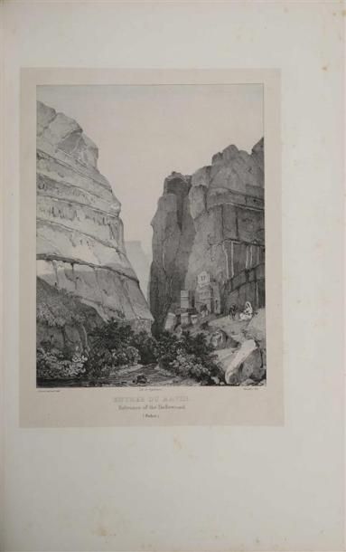 null LABORDE (Léon de) ; LINANT (Adolphe). Voyage de l'Arabie Pétrée. Paris, Giard,...