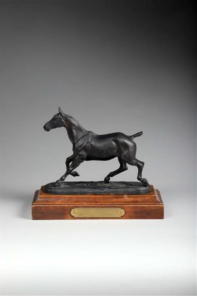 null Gaston d'ILLIERS (1876-1932).
Dolly.
Bronze patiné portant " G. d'Illiers "...