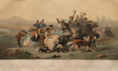 null Zacharie NOTERMAN (c.1820-1890).
Courses du bois de Boulogne - Longchamp races...