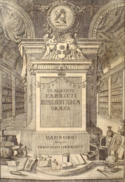 JEAN-ALBERT FABRICIUS Bibliotheca graca liber V. Hambourg, Christian Liebezeit, 1712-1714....