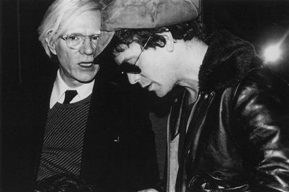 null ANDY WARHOL & LOU REED.
By Rose Hartman.
Party for Interview Magazine.
Studio...