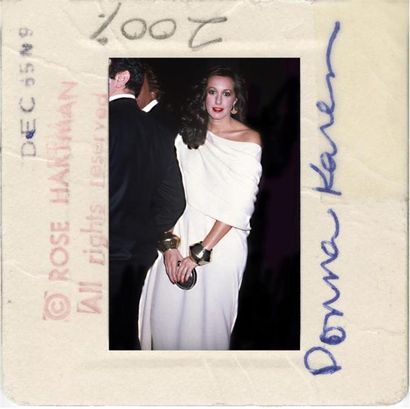 null DONNA KARAN.
By Rose Hartman.
Metropolitan Museum Costume Institute Gala.
1985.
Tirage...