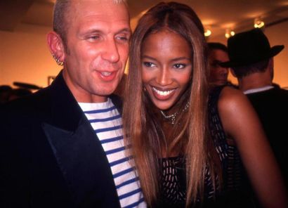 JEAN-PAUL GAULTIER & NAOMI CAMPBELL.
By Rose...