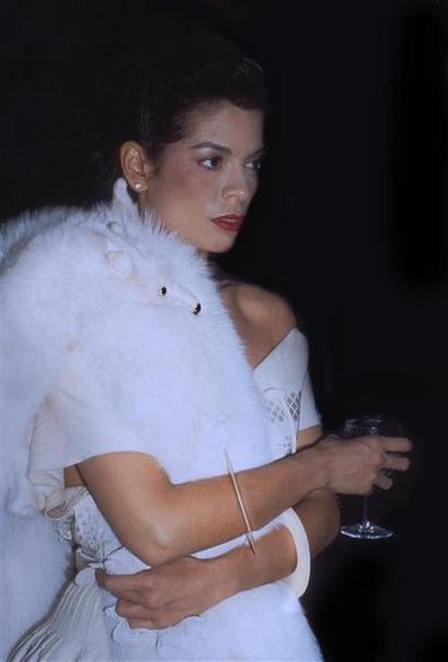 null BIANCA JAGGER.
By Rose Hartman.
Private party, Halston's townhouse.
1978.
Tirage...