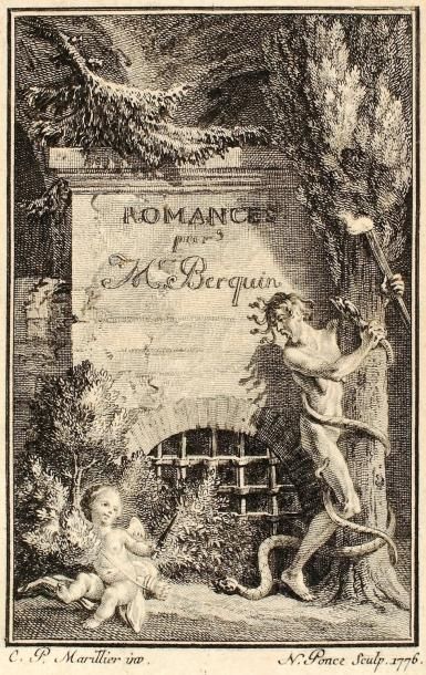Arnaud BERQUIN Romances. Paris, Ruault, 1776, in-16, maroquin bleu nuit, encadrement...