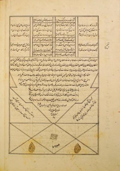 null [Manuscrit]. Diwan de Farid ad-Din Attar. An 1377 de l'Hégire, selon le calendrier...