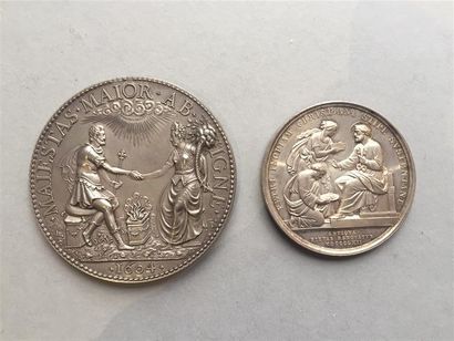 null Vatican. Pie IX. Médaille. C. Voigt. 1862. France. HENRI IV et MARIE de MEDICIS....