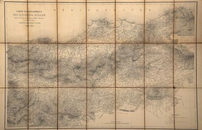 null [Afrique du Nord] [Algérie]. Ensemble de cartes géographiques dont :
- Domaine...