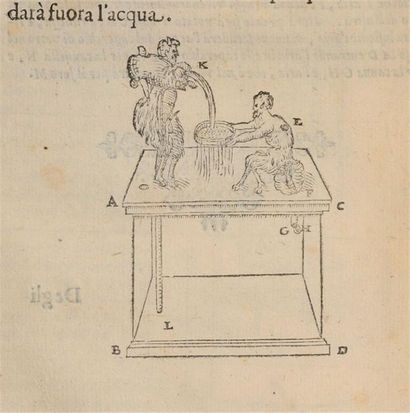 null [Livre du XVIe s.]. HERON D'ALEXANDRIE ; GIORI (Alessandro). Spiritali di Herone...