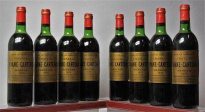 null 8 bouteilles CHÂTEAU BRANE CANTENAC - 2é GCC Margaux, 1979.
Étiquettes légèrement...
