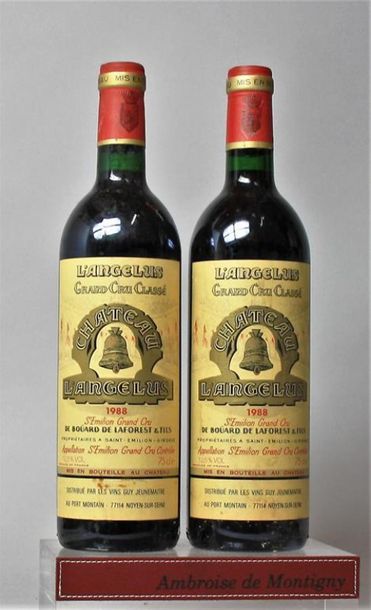 2 bouteilles CHÂTEAU ANGELUS - 1er GCC St....