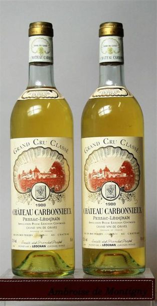 2 bouteilles CHÂTEAU CARBONNIEUX Blanc -...