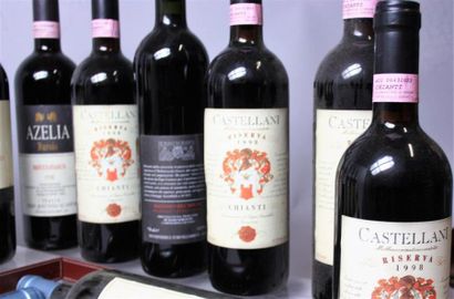 null IMPORTANT LOTDE VINS ITALIENS DIVERS : CHIANTI- BAROLO - VINS BLANCS et Demi...