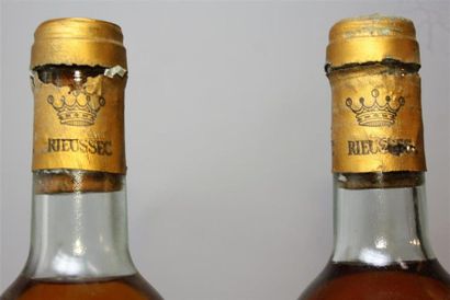 null 3 bouteilles CHÂTEAU RIEUSSEC - 1er CC Sauternes 1978.
Etiquette tachée, abimée,...