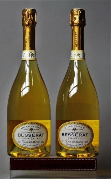 null 2 bouteilles CHAMPAGNE BESSERAT DE BELLEFON - CUVÉE DES MOINES 2012.