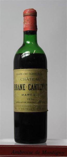 null 1 bouteille CHÂTEAU BRANE CANTENAC - 2é GCC Margaux, 1974.
Niveau mi épaule....