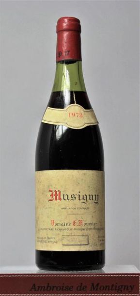 null 1 bouteille MUSIGNY Grand cru - G. ROUMIER, 1978.
Étiquette légèrement tachée,...