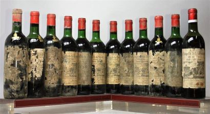 null 12 bouteilles CHAPELLE DE LA TRINITÉ - St. Emilion 1971.
Etiquettes abimées...