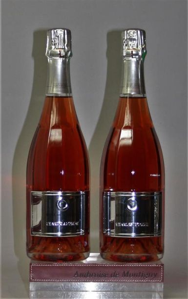 null 2 bouteilles CHAMPAGNE ARISTON - Rose de saignée 2009