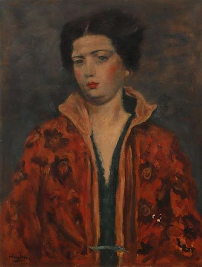 Henri HAYDEN (1883-1970).
Portrait de femme...