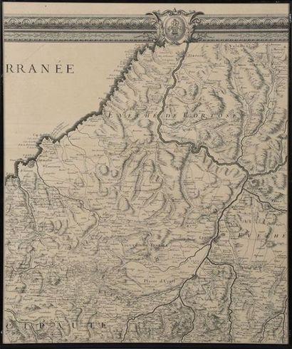  [Pyrénées] [Carte]. ROUSSEL. Carte générale des Monts Pyrénées et partie des royaumes...