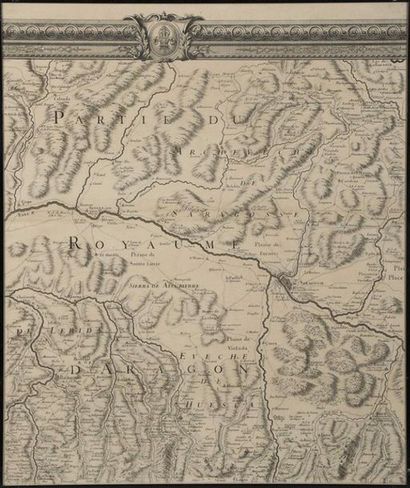 null [Pyrénées] [Carte]. ROUSSEL. Carte générale des Monts Pyrénées et partie des...
