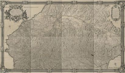  [Pyrénées] [Carte]. ROUSSEL. Carte générale des Monts Pyrénées et partie des royaumes...
