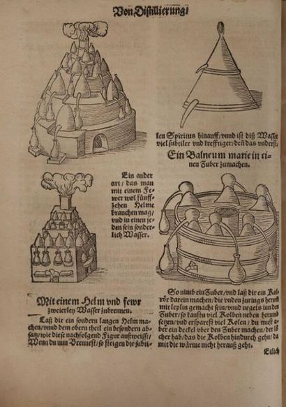 null [Livre du XVIe siècle]. BRUNSCHWIG (Hieronymus). Distilierbuch der rechten Kunst....