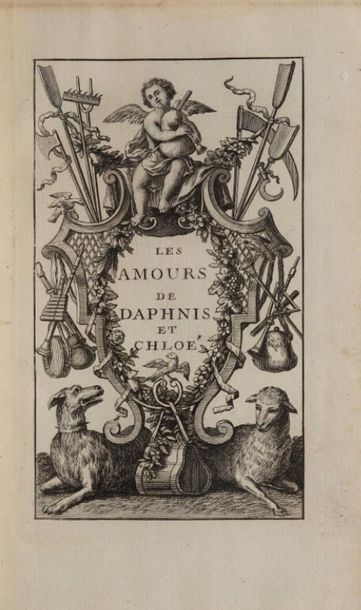 null [LONGUS]. Les amours pastorales de Daphnis et Chloé. S.l., s.n., 1745. In-8,...