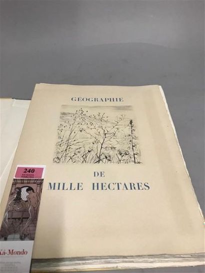 null * JACQUEMIN. BEDEL (Maurice). Géographie de mille hectares. S.l., Manuel Bruker,...