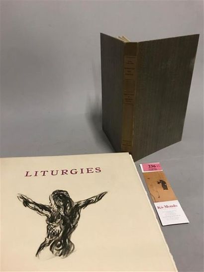 null * HERVIEU. VERLAINE (Paul). Liturgies intimes. Paris, Brucker, [1948]. In-4,...