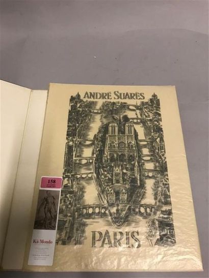 null * DECARIS. SUARÈS (André). Paris. Paris, Creuzevault, 1949. In-folio, en feuilles,...