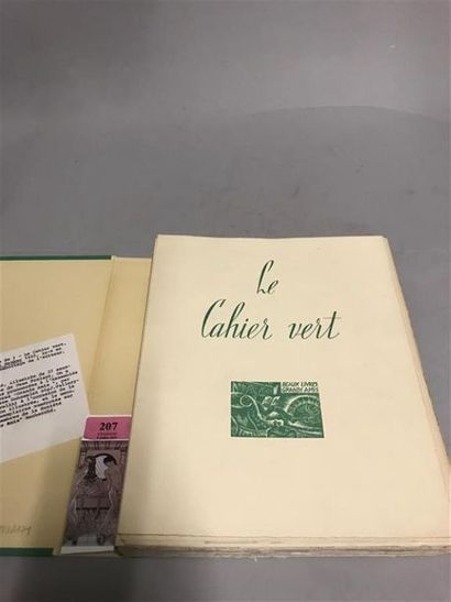 null * FRÉLAUT. GUÉRIN (Maurice de). Le cahier vert. Paris, Ed. M. Bruker, 1955....