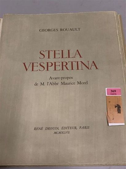 null * ROUAULT (Georges). Stella Vespertina. Paris, René Drouin, 1947. In-folio,...