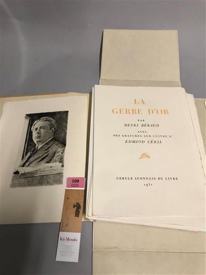 null * CERIA. BERAUD. La Gerbe d'or. Lyon, Cercle lyonnais du livre, 1931. In-4,...