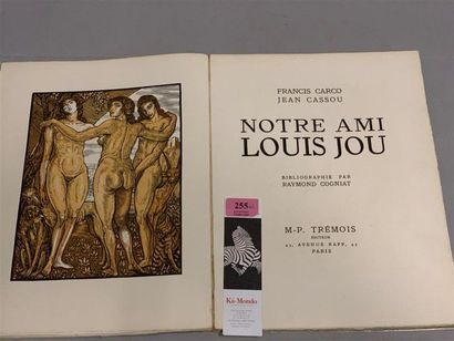 null * JOU. FEUILLE (André). Louis Jou. Biobibliographie. Bordeaux, Société des Bibliophiles...